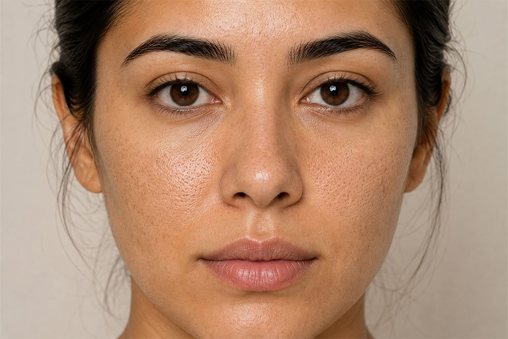 Enlarged Pores before treatment