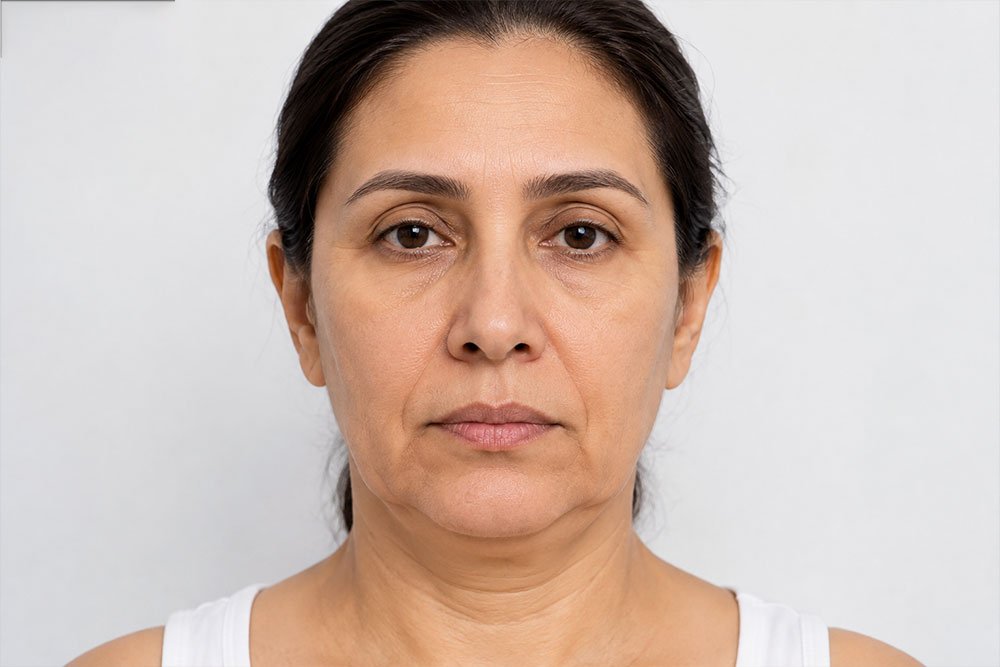 Face Tightening before treatment