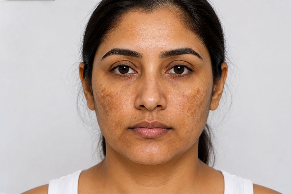 Hyperpigmentation & Melasma before treatment